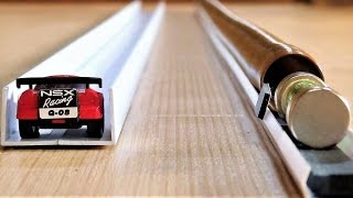 Very Fast Mechanical Mini Car vs Simplest Electromagnetic Train [upl. by Acinaj]