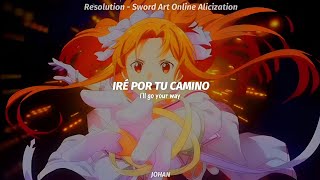 Sword Art Online Alicization War of Underworld Opening 1 Full  Resolution  戸松遥  AMV sub español [upl. by Yci]