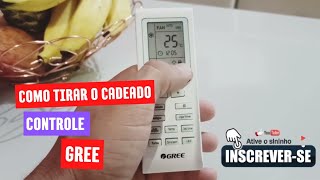 como tirar o cadeado do ar condicionado greecontrole gree com cadeado [upl. by Enytsirhc]