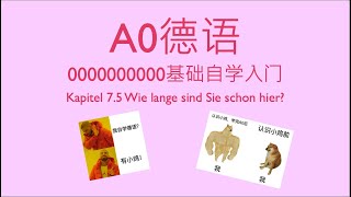 德语A0 德语零基础入门自学 Kapitel 75 Wie lange sind Sie schon hier 介词seit详解 [upl. by Retsevel62]