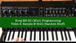MS 20 Video 3  Sample amp Hold [upl. by Ellemaj]