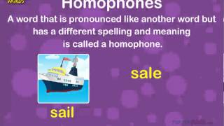 Homophone Words Words That Sound Same Grammar for Kids [upl. by Okir]