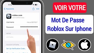 Comment voir votre mot de passe Roblox maintenant 2023  Voir le mot de passe Roblox sur iPhone [upl. by Rexford]