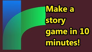 Make your first game in 10 minutes Twine 2 Tutorial [upl. by Anayk]