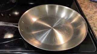 Tramontina Fry Pan Stainless Steel Tri Ply Clad 12 inch Review [upl. by Hilliary999]