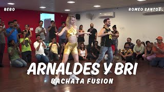 Bebo  Romeo Santos ◆ Bachata Fusion 2023  Arnaldes y Bri  Bachata Footwork in India [upl. by Eenafit]