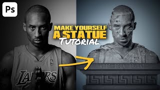 Create a Statue like GUNNA DS4  Photoshop Tutorial  Kobe GFX [upl. by Hanaj]