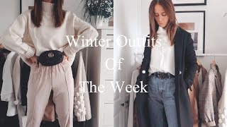 Winter Outfits Of The Week  LookBook [upl. by Saticilef]