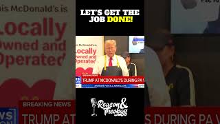 Trumps First Day Working at McDonalds trump [upl. by Tavy]