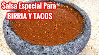 SALSA SABROSA PICOSA PARA BIRRIA Y TACOS MUY FÁCIL RECETA DE LA ABUELA [upl. by Llet773]