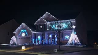 Cool Christmas House Decoration in Galloway Columbus OH area [upl. by Odranar]