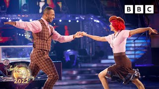 Tyler West amp Dianne Buswell Jive toHit The Road Jack by Buster Poindexter ✨ BBC Strictly 2022 [upl. by Nyrehtac]