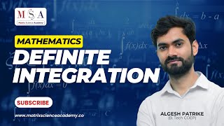 DEFINITE INTEGRATION l REVISION LECTURE l MATRIX SCIENCE ACADEMY l ALGESH SIR [upl. by Mw]