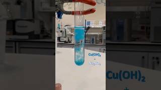 NaOH and CuSO4 reaction🧪🔎 science chemistry chemicals keşfet itzy knowledge [upl. by Alrzc697]