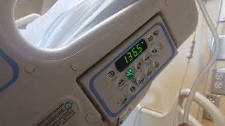 How to Check the WEIGHT of a Patient in a HillRom Hospital Bed pounds or kilograms kg [upl. by Evot]