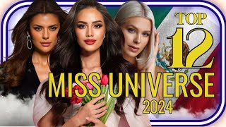 LATEST Miss Universe 2024 Top 12 Hot Picks Leaderboard [upl. by Euqinahs328]