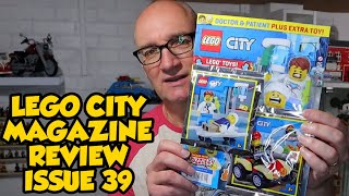 LEGO CITY MAGAZINE REVIEW ISSUE 39  Minifigures and more [upl. by Adnerad]