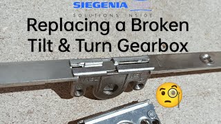 SI Siegenia Tilt amp Turn Window Lock Gearbox Repair When The Handle Spins Freely 💪 EASY FIX 💪 [upl. by Carman]