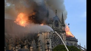 Watch how the NotreDame cathedral fire unfolded [upl. by Behka]