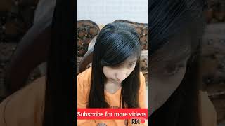 How to cut your own hair at home  Side swept bangs Flicks  Hair cutting ideas 2023 Front Hair cut [upl. by Enattirb972]