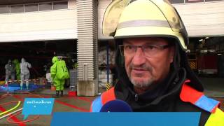 Ausbildung der Feuerwehr am Flughafen München [upl. by Novat]