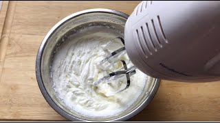 Stabilized Whipped Cream without gelatin [upl. by Jemima91]