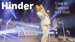 Hinder LIVE in Detroit 9132022 FULL Show Diesel Concert Hall Chesterfield Michigan [upl. by Zetroc]