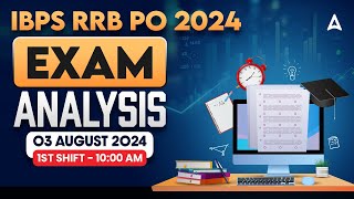 IBPS RRB PO Exam Analysis 2024  RRB PO 1st Shift Analysis  Asked Questions amp Expected Cut Off [upl. by Hollerman]