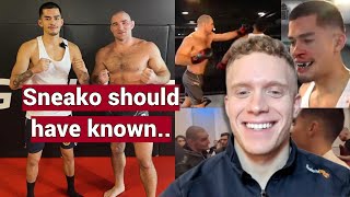 What Did He Expect Reacting To Sean Strickland Destroying Sneako In Sparring [upl. by Aloke]