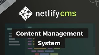 Netlify CMS  Content Management System using Gridsome [upl. by Orlina]