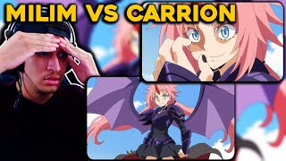 MILIM VS CARRION  Tensei Shitara Slime Datta Ken 2x12 REACT [upl. by Helprin40]