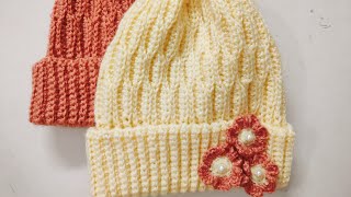 Crochet Unisex Hat Tutorial On Hat Step By step Easy Tutorial On Hat Christmas Gift Very Easy [upl. by Asiuqram]