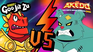 Goo Jit Zu Vs Akedo  Ultimate Fight Compilation  Cartoons For Kids [upl. by Georgianne]