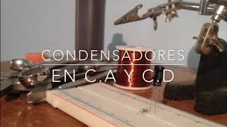 Condensador en CA y CD  Circuitos RC [upl. by Billie]