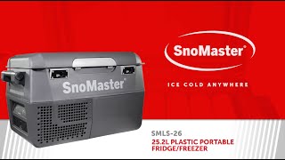 SnoMaster SMLS26 252L Plastic Portable FridgeFreezer [upl. by Chimene]