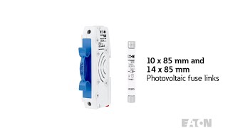 Eatons Bussmann series CHPV15H85 1500 V DC Fuse holder [upl. by Buxton]