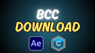 How to Install BCC Plugin In After Effects [upl. by Aeriell]