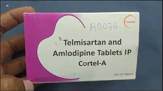 CortelA Tablet  Telmisartan and Amlodipine Tablets  Cortel Tablet  Cortel A Tablet Uses Dosage [upl. by Loresz]