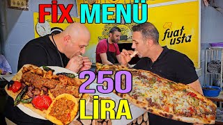 Fix Menü 250 Kuşbaşılı Kaşarlı Pide 160 Lira ADANA SOKAK LEZZETLERİ [upl. by Nevin142]