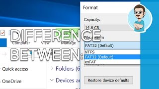 Difference Between FAT32 exFAT and NTFS [upl. by Sholeen]