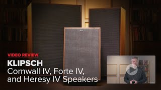 Review Brilliant Evolution of an Iconic Brand  Klipsch’s Cornwall IV Forte IV and Heresy IV [upl. by Meihar]