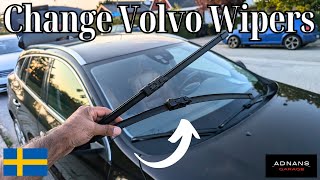 How to easily change Volvo Windshield wipers  Volvo V60 Wipers [upl. by Wren]