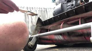 Backlapping a reel mower In slow motion [upl. by Neilson]