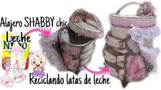 ALAJEROS JOYEROS MANUALIDADES Vintage reciclando latas estilo shabby chic [upl. by Lettie463]