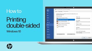 Printing Doublesided with an HP Printer from Windows 10  HP Support [upl. by Varion890]