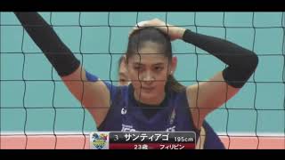 Jaja Santiago Full Game Ageo Medics vs Denso Airybees Japan V League 20192020  January 11 2020 [upl. by Schaffel587]