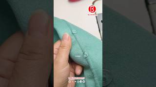 doublesided cashmere coat Button Waist Loop Neddlework Tips [upl. by Mail812]