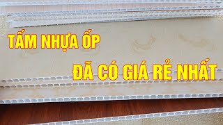 Tấm nhựa ốp trần và tường giá rẻ  Chống nóng không mối mọt cách âm [upl. by Suoiluj]