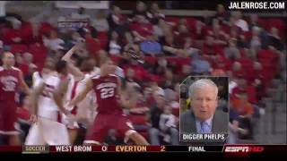 Blake Griffin IS A BEAST 22809 vs Texas Tech  Dives Over Scorers Table [upl. by Atirak]