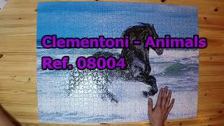 Jigsaw Puzzle Time Lapse  Animals Horse by Clementoni  1000 pieces [upl. by Akinam746]